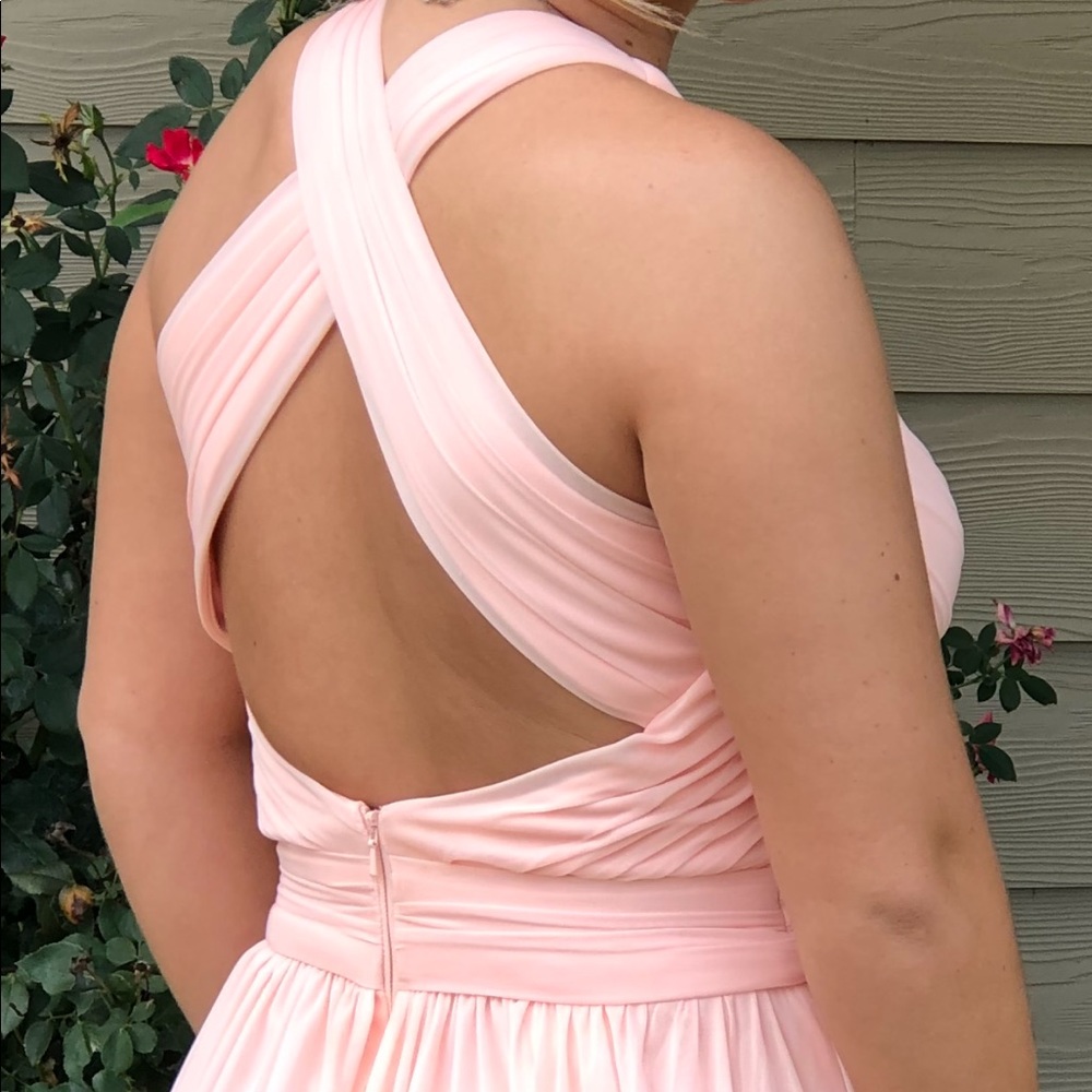 Pink bridesmaid dress